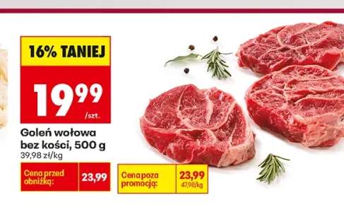 Goleń wołowa bez kości