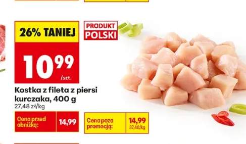 Kostka z fileta z piersi kurczaka