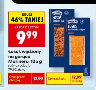 Łosoś wędzony na gorąco z pieprzem Marinero +1 wariant