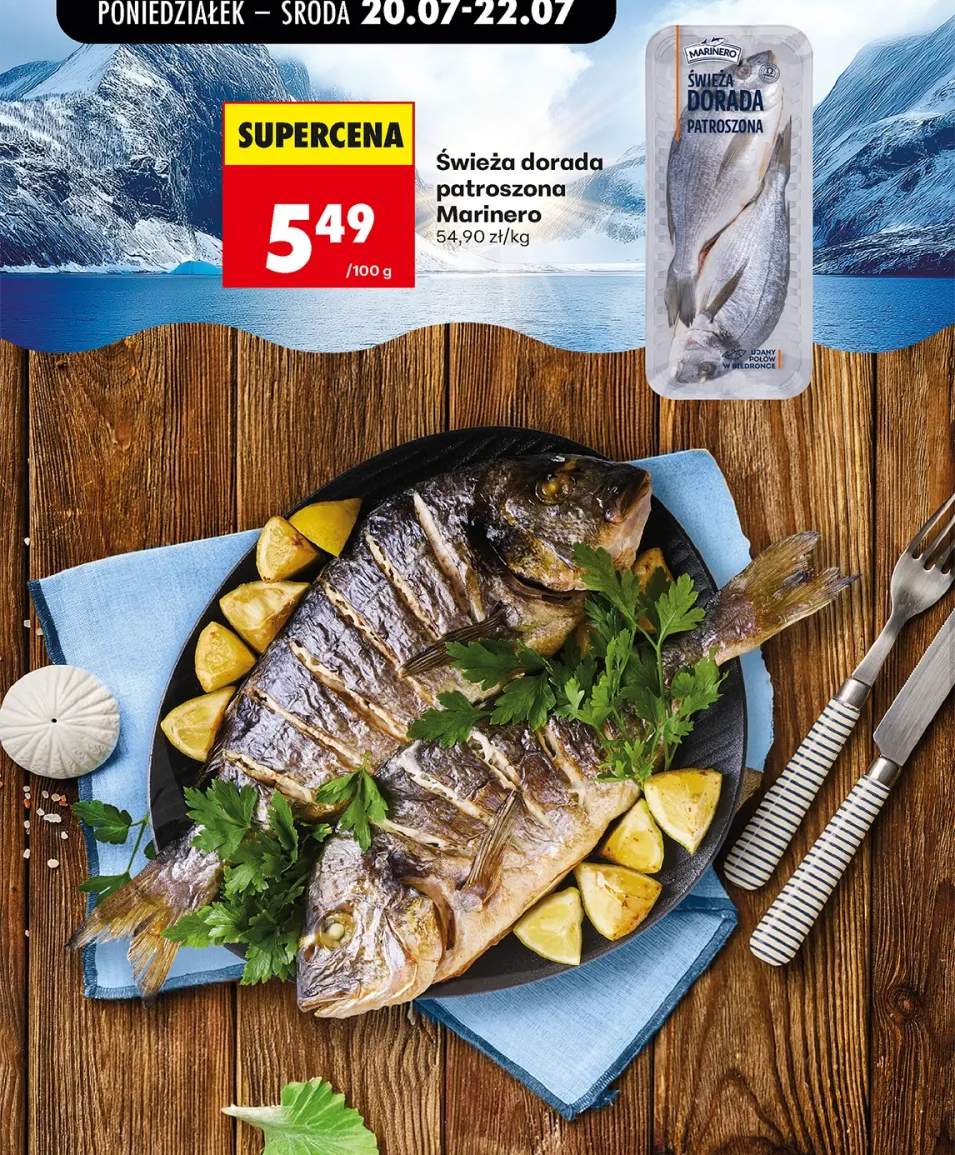 Ryba świeża dorada patroszona Marinero