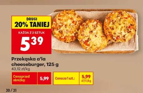 Przekąska a'la cheeseburger