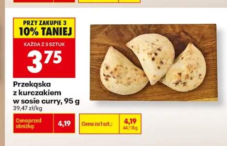 Przekąska z kurczakiem w sosie curry