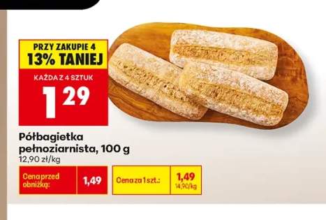 Półbagietka pełnoziarnista