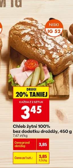 Chleb żytni 100% bez dodatku drożdży