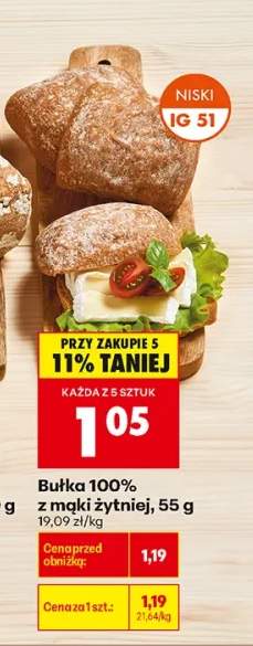 Bułka 100% z mąki żytniej