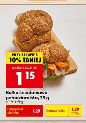 Bułka śniadaniowa pełnoziarnista