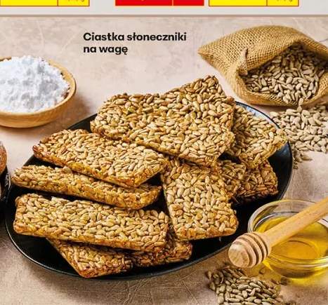 Ciastka słoneczniki na wagę