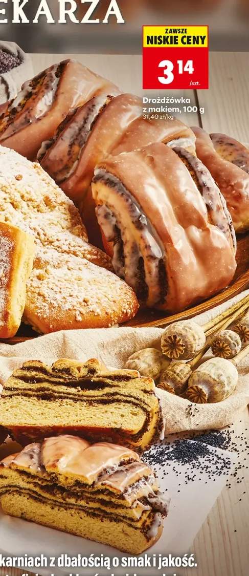 Drożdżówka z makiem Piekarnia Biedronki