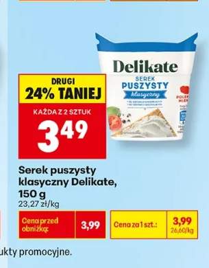 Serek puszysty klasyczny Delikate