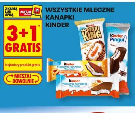 Mleczne kanapki Kinder +4 warianty