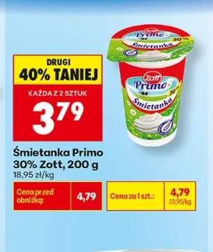 Śmietanka 30% Zott Primo