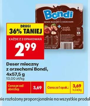 Deser mleczny z orzechami Bondi 4-pak