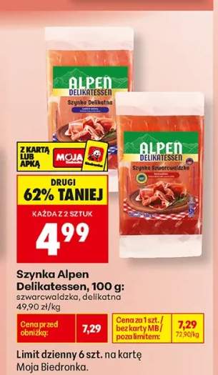 Szynka Alpen Delikatessen delikatna +1 wariant