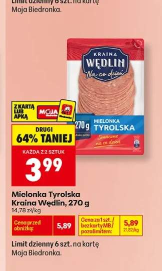 Mielonka Tyrolska Kraina Wędlin