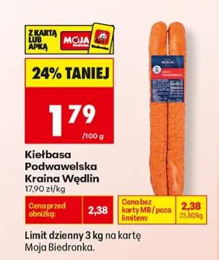 Kiełbasa Podwawelska Kraina Wędlin