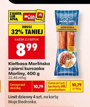 Kiełbasa Morlińska z piersi kurczaka Morliny