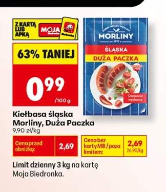 Kiełbasa śląska Morliny Duża Paczka