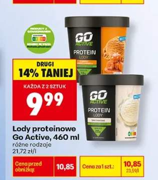 Lody proteinowe Go Active słony karmel