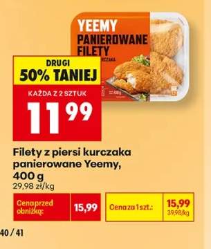Filety z piersi kurczaka panierowane Yeemy