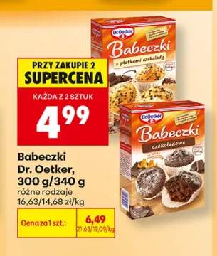 Babeczki z płatkami czekolady Dr. Oetker +1 wariant