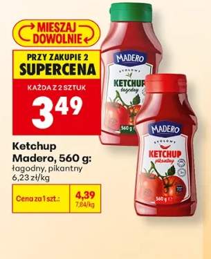 Ketchup łagodny Madero +1 wariant