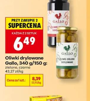 Oliwki drylowane zielone Gallo