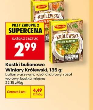 Kostki bulionowe bulion warzywny Winiary Królewski +3 warianty