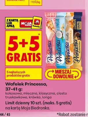 Wafelek Princessa kokosowa +4 warianty