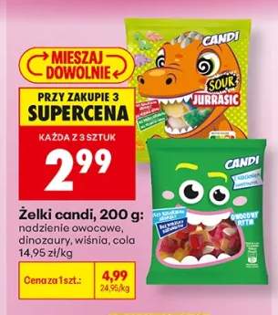 Żelki Candi z nadzieniem owocowym +3 warianty