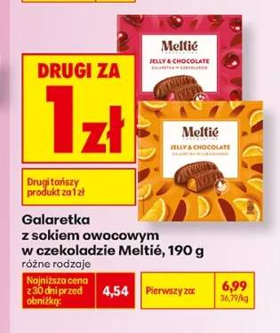Galaretka z sokiem owocowym w czekoladzie Meltié