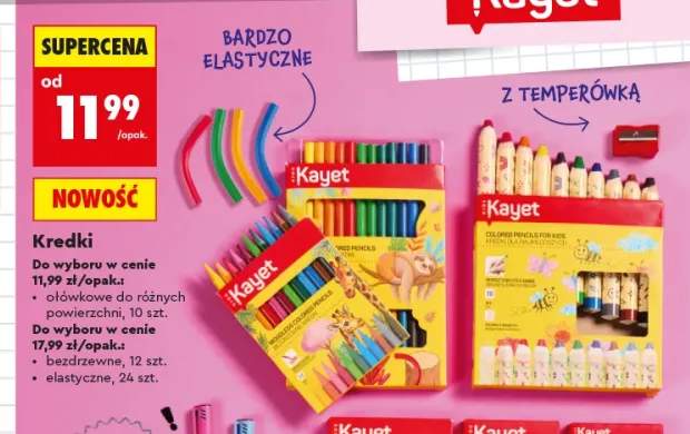 Kredki ołówkowe do różnych powierzchni Kayet +1 wariant