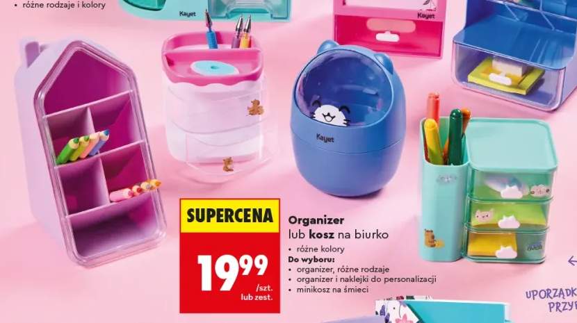 Organizer na biurko Kayet +2 warianty