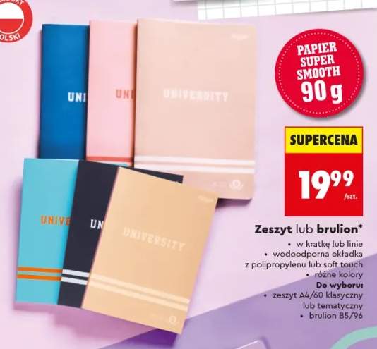 Zeszyt A4/60 klasyczny Kayet +2 warianty