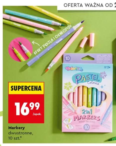Markery dwustronne Colorino Pastel Colours