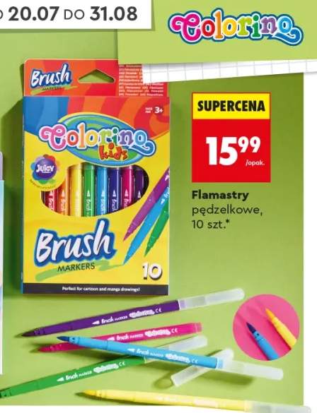 Flamastry pędzelkowe Colorino Kids Brush