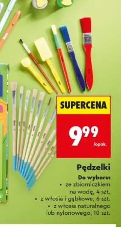 Pędzelki ze zbiorniczkiem na wodę LOOZZ 4 szt. +2 warianty