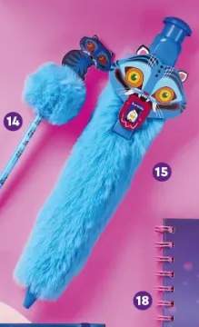 Długopis pluszowy 28 cm niebieski tusz Netflix K-POP Demon Hunters
