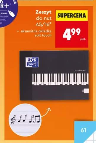 Zeszyt do nut A5 16 kartek Oxford