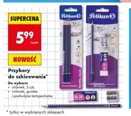 Ołówki do szkicowania Pelikan 3-pak +1 wariant