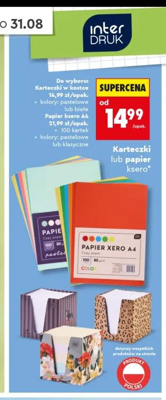 Karteczki w kostce Interdruk +1 wariant