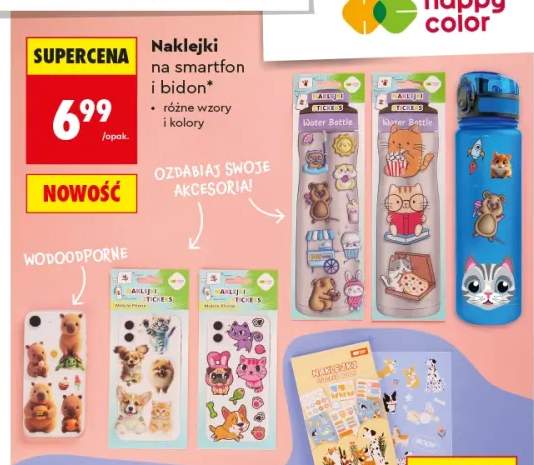 Naklejki na smartfon i bidon Happy Color