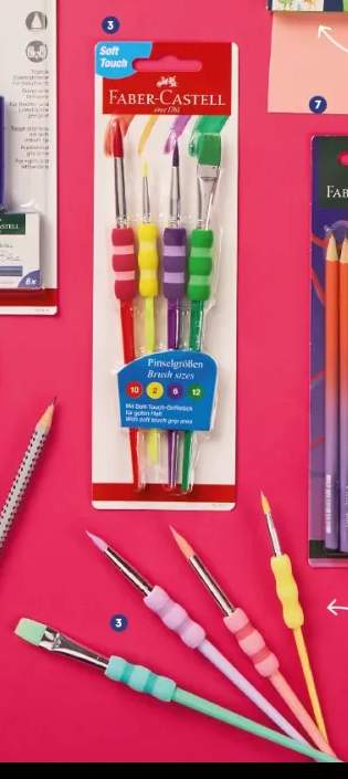 Pędzelki Faber-Castell klasyczne 4-pak