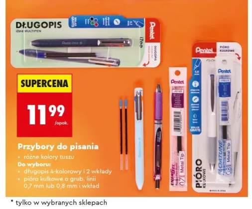 Pióro kulkowe Pentel 0,7 mm i wkład +1 wariant