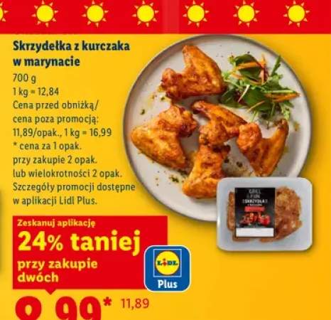 skrzydełka z kurczaka w marynacie