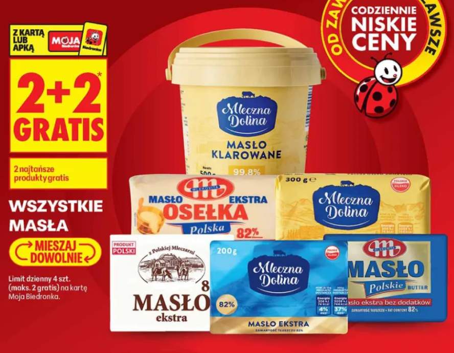 Masła +5 wariantów