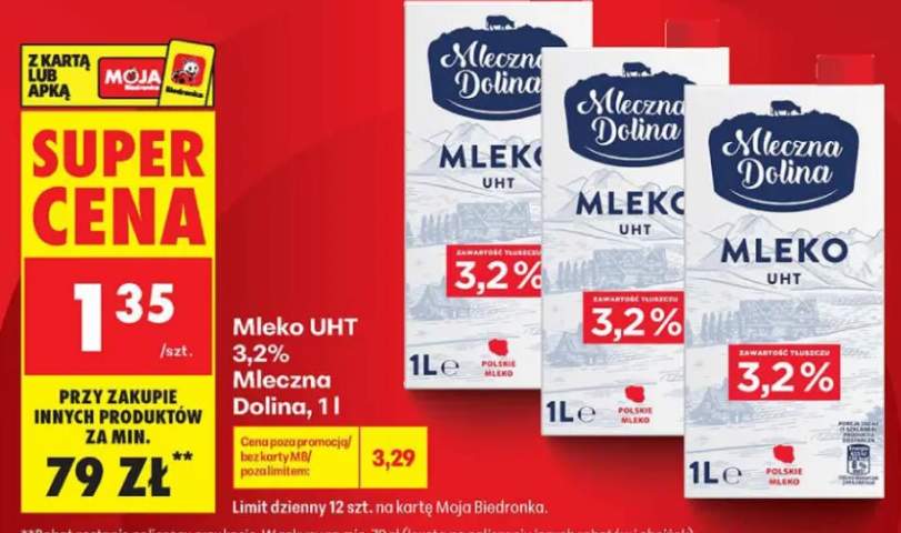 Mleko UHT 3,2% Mleczna Dolina