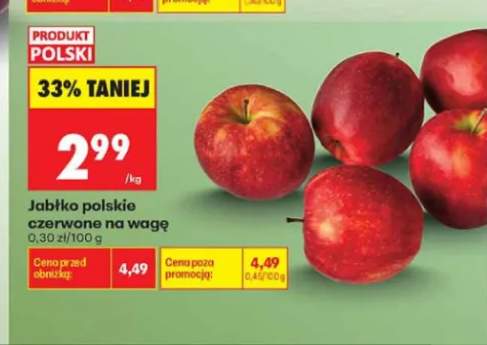 Jabłka czerwone polskie na wagę