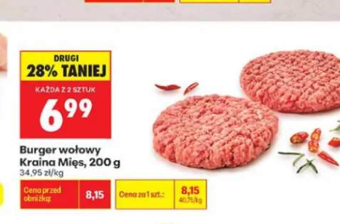 Burger wołowy Kraina Mięs
