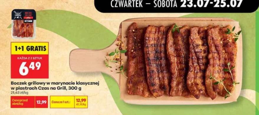 Boczek grillowy w marynacie klasycznej w plastrach Czas na Grill