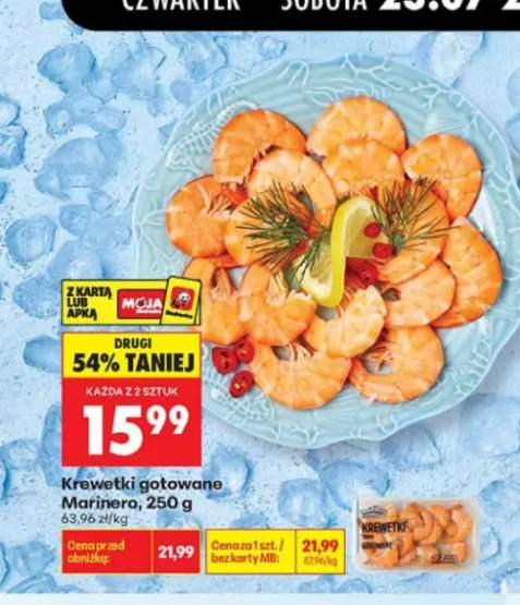 Krewetki gotowane Marinero